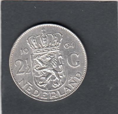 Beschrijving: 2 1/2 Gulden JULIANA